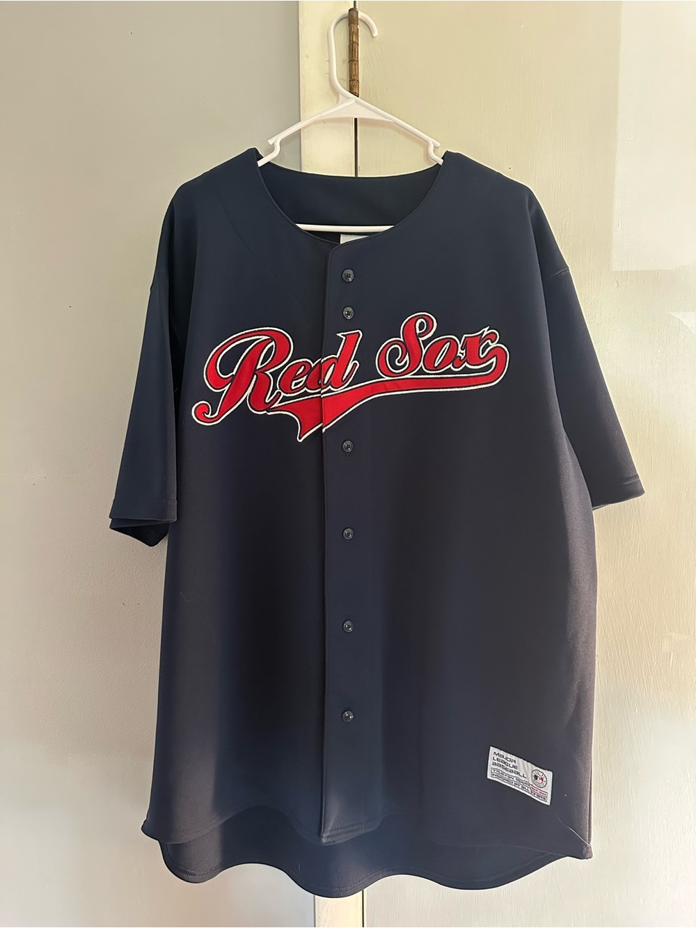 Boston Red Sox Navy Button-Up Jersey